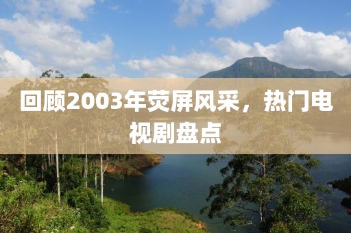 回顾2003年荧屏风采，热门电视剧盘点