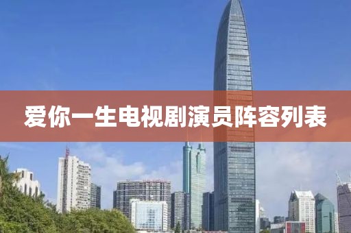 爱你一生电视剧演员阵容列表