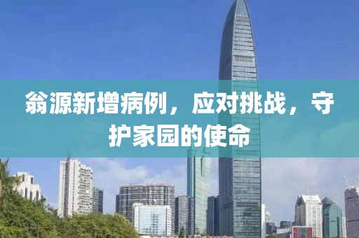 翁源新增病例，应对挑战，守护家园的使命