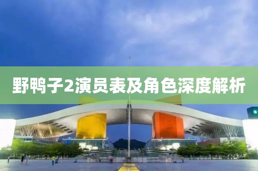 野鸭子2演员表及角色深度解析
