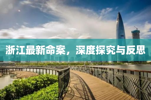 浙江最新命案，深度探究与反思