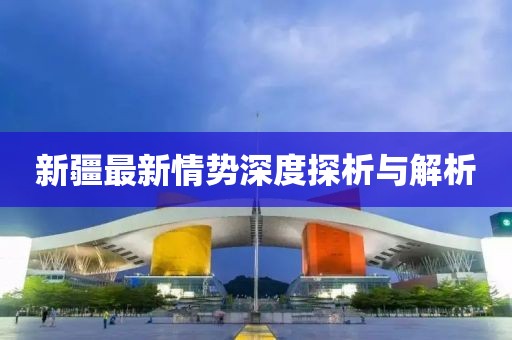 新疆最新情势深度探析与解析