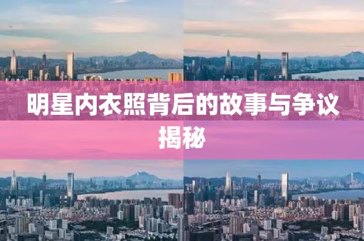 明星内衣照背后的故事与争议揭秘