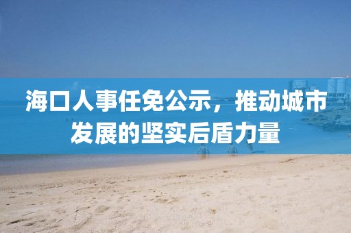 海口人事任免公示，推动城市发展的坚实后盾力量