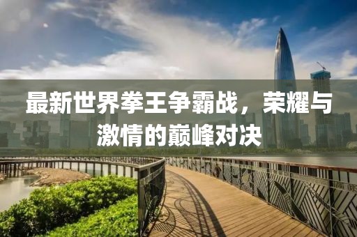 最新世界拳王争霸战，荣耀与激情的巅峰对决