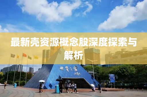 最新壳资源概念股深度探索与解析