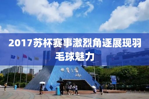2017苏杯赛事激烈角逐展现羽毛球魅力