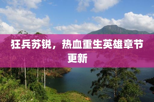 狂兵苏锐，热血重生英雄章节更新
