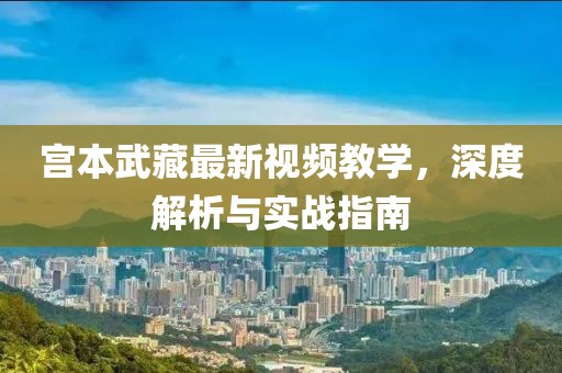 宫本武藏最新视频教学，深度解析与实战指南