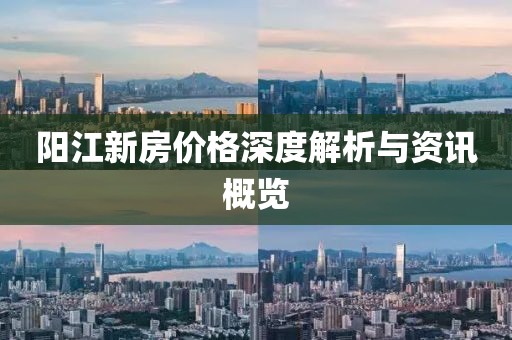 阳江新房价格深度解析与资讯概览