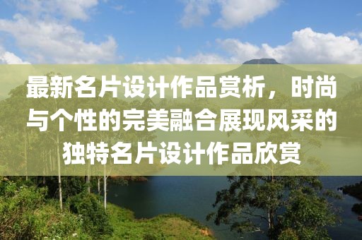 最新名片设计作品赏析,时尚与个性的完美融合展现风采的独特名片设计作品欣赏