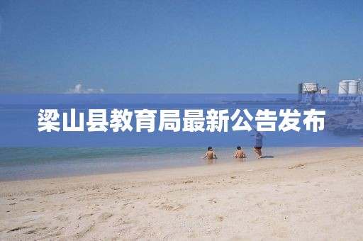梁山县教育局最新公告发布