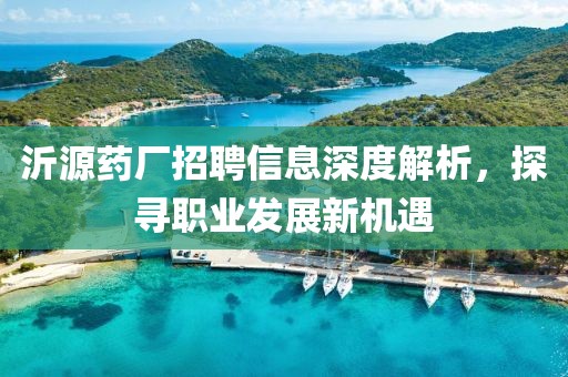 沂源药厂招聘信息深度解析,探寻职业发展新机遇
