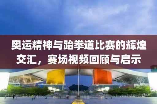 奥运精神与跆拳道比赛的辉煌交汇,赛场视频回顾与启示