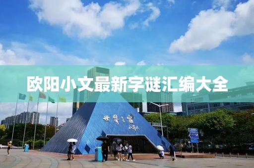 欧阳小文最新字谜汇编大全