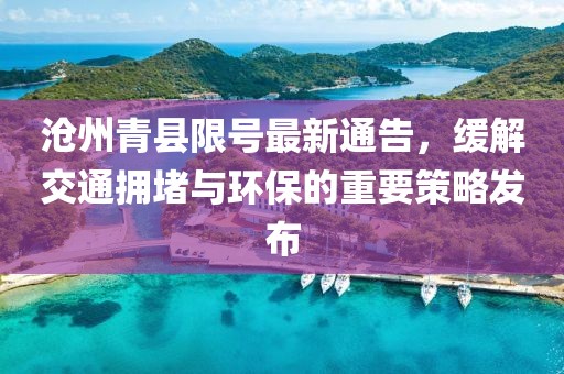 沧州青县限号最新通告，缓解交通拥堵与环保的重要策略发布