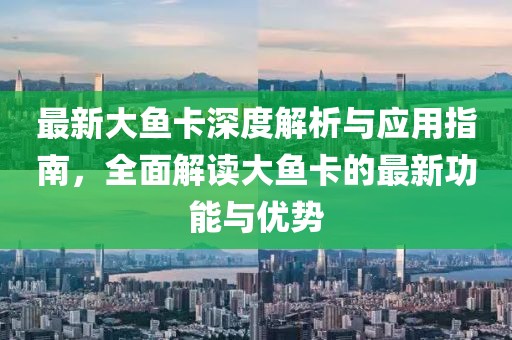 最新大鱼卡深度解析与应用指南,全面解读大鱼卡的最新功能与优势