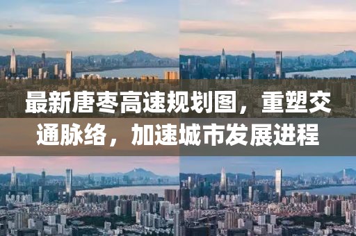 最新唐枣高速规划图,重塑交通脉络,加速城市发展进程