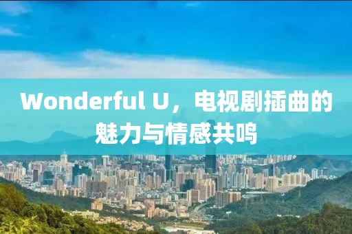 Wonderful U,电视剧插曲的魅力与情感共鸣