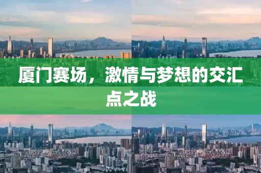 厦门赛场，激情与梦想的交汇点之战