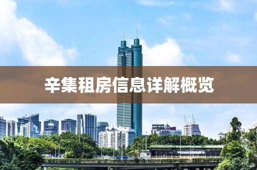 辛集租房信息详解概览