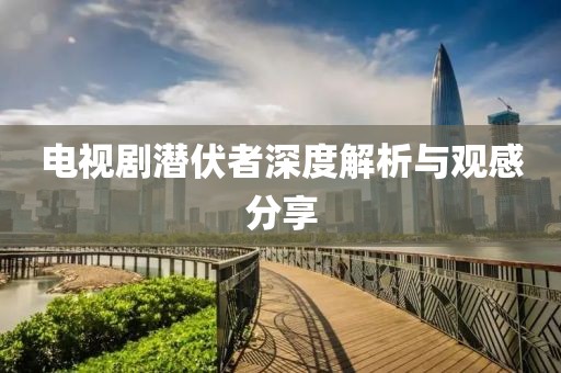 电视剧潜伏者深度解析与观感分享