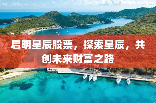 启明星辰股票，探索星辰，共创未来财富之路