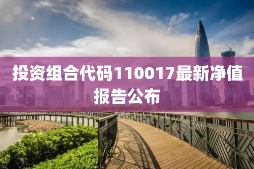 投资组合代码110017最新净值报告公布